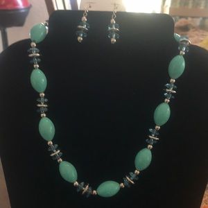 Cute necklace and earrings